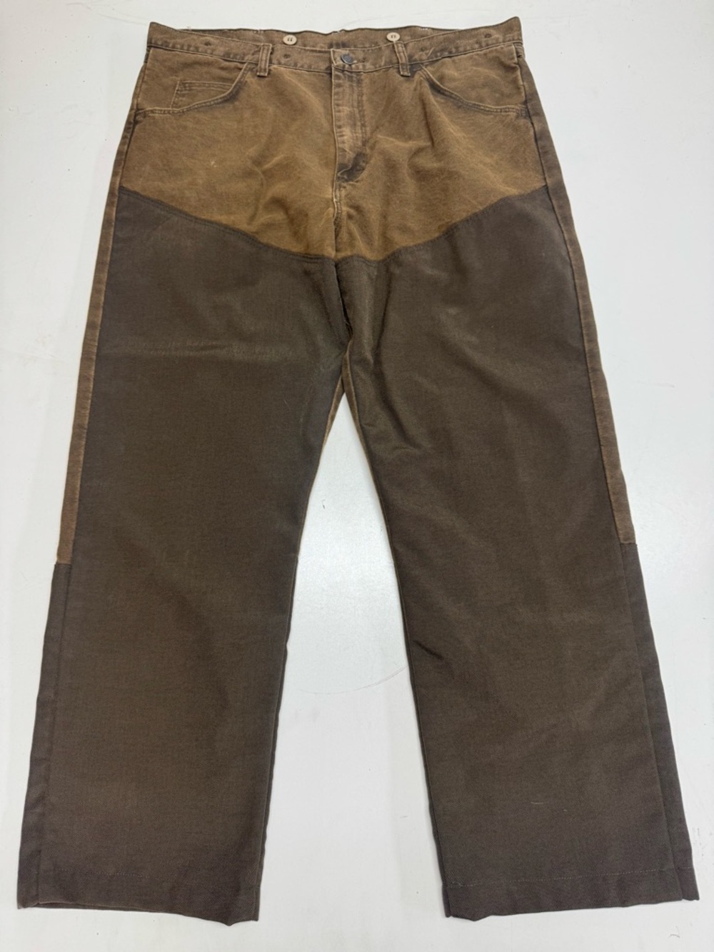 Wrangler Pro Gear Canvas Double Front Upland Brush Brown Pants Men’s Size 38x32
